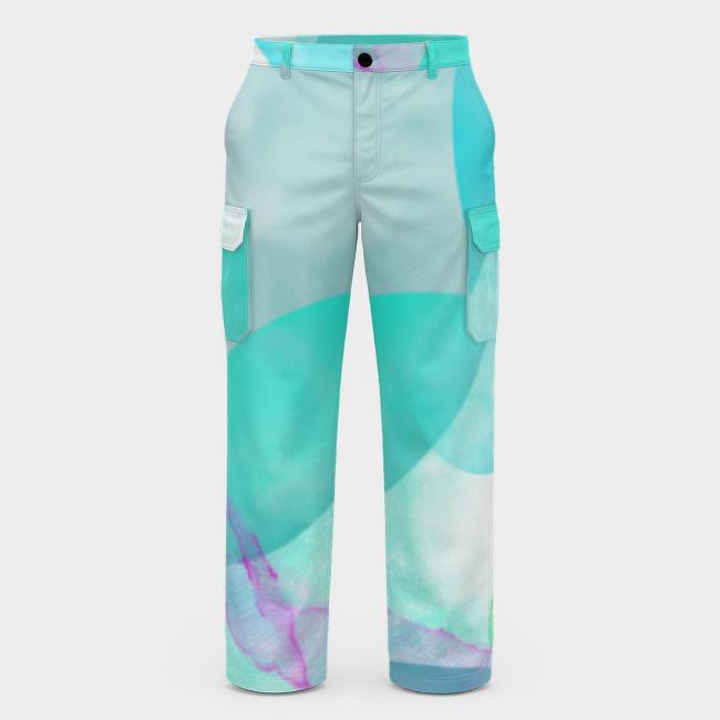 Preview: Cargohose mit Kalli - Hose, lang oder kurz, bunt, 100% Polyester, Grösse S-5XL, fester Stoff, Normale Passform, Mischling, Mix, Bullterrier, Bärbel